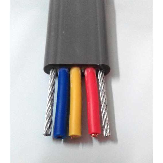 Rubber flat reel cable
