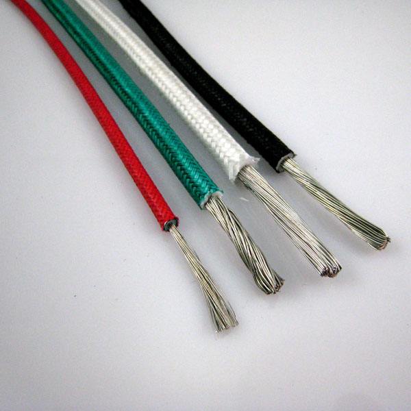 Glass fiber braid silicone rubber insulated high temperature cable YG