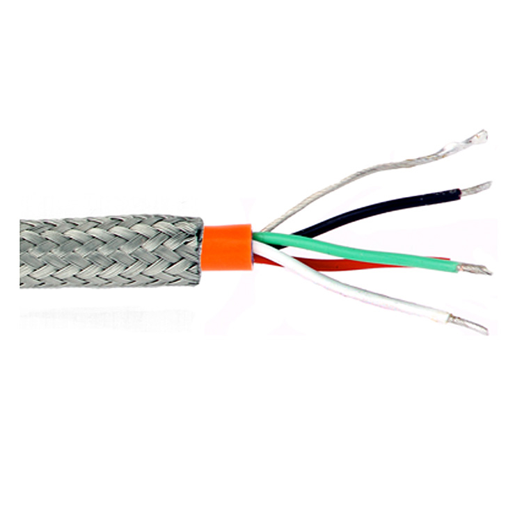 Heat-resistant halogen-free steel braiding silicone rubber multicore cable SiHF/GL-P